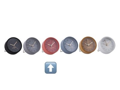 Mini alarm clock 5 cm pink