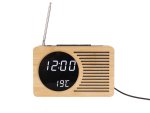 Retro radio alarm clock bamboo - Foto 1