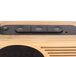 Retro radio alarm clock bamboo - Foto 4