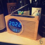 Retro radio alarm clock bamboo - Foto 6
