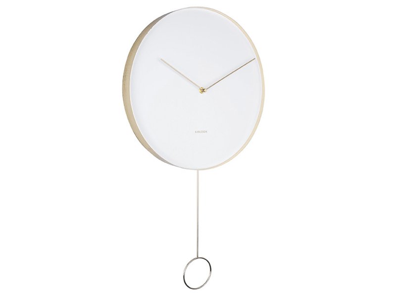 Pendulum metal white 34 cm