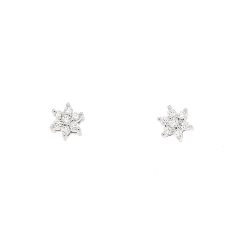 Orecchini a stella magic 0,12 ct