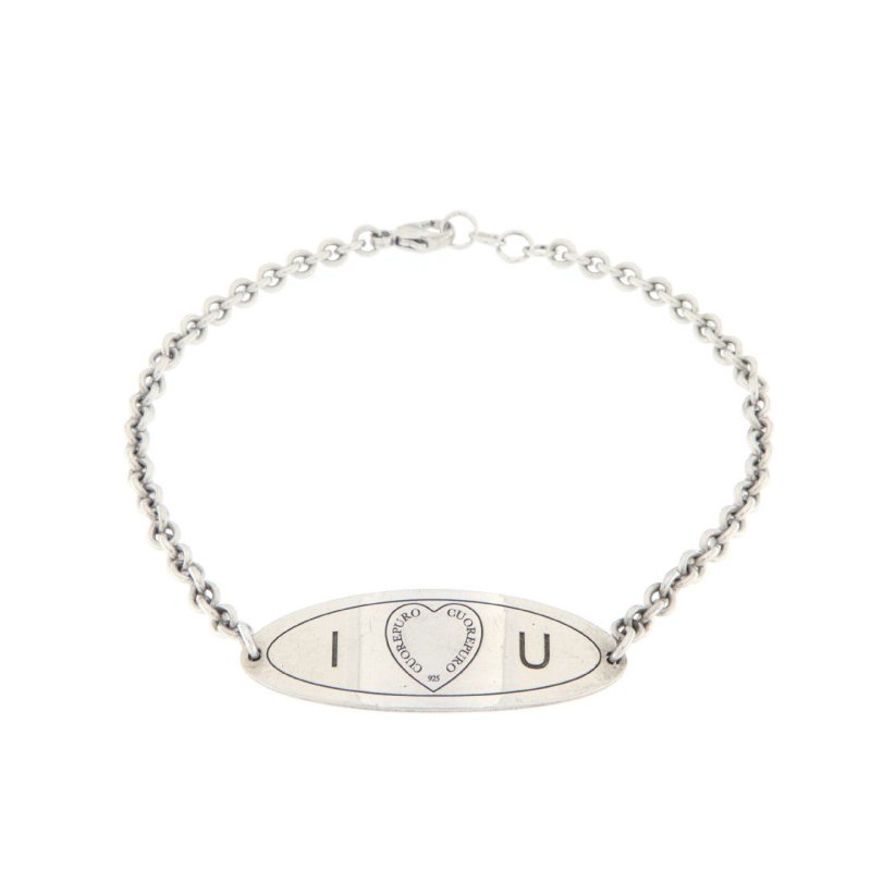 Bracciale abbracci uomo ovale i love u