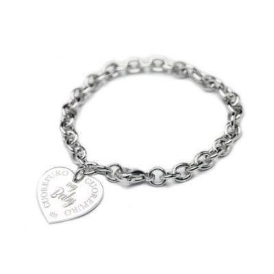 Bracciale rollò cuore "my baby"
