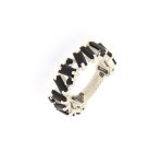 Anello nova argento pietre nere - Foto 2