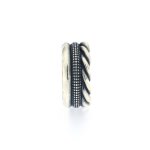 Anello triplo in argento brunito - Foto 2