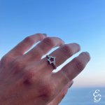 Anello stella forata 0,09 ct - Foto 3