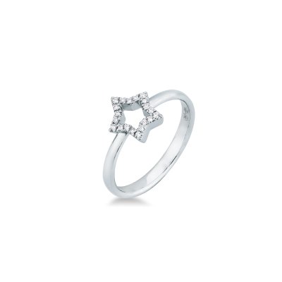 Anello stella forata 0,09 ct