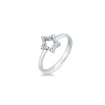 Anello stella forata 0,09 ct - Foto 1