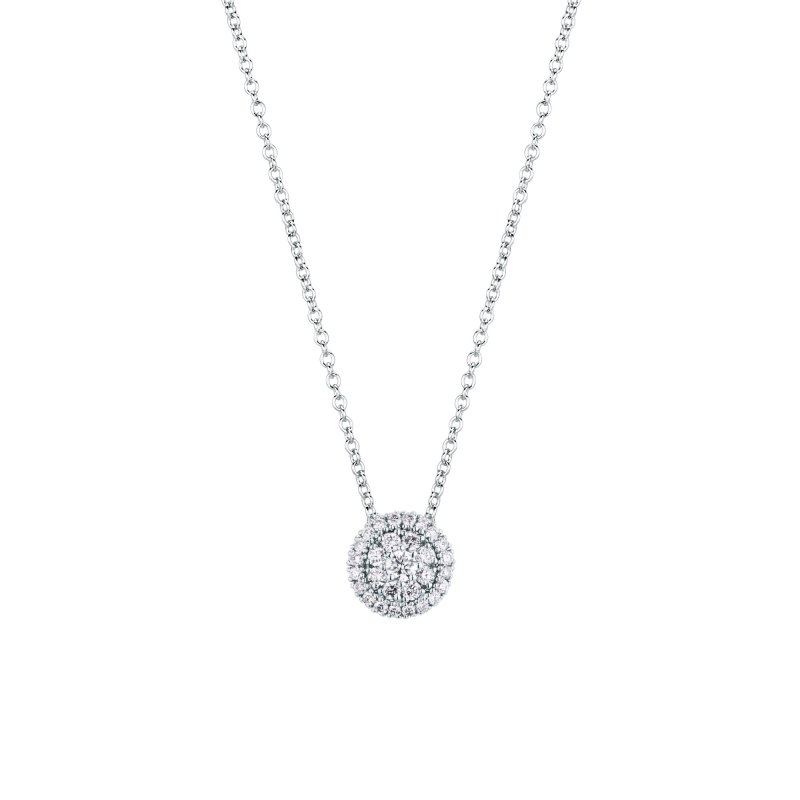 Girocollo magic tondo con brillanti 0,19 ct