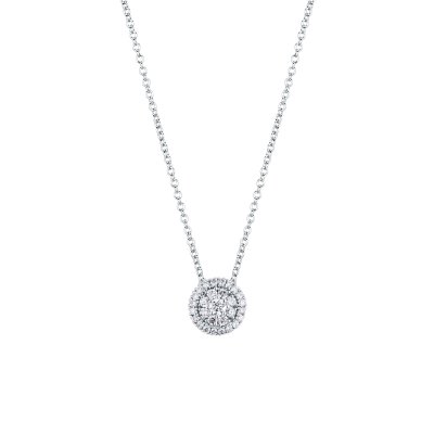 Girocollo magic tondo con brillanti 0,19 ct