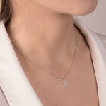 Girocollo stella forata con brillanti 0,09 ct - Foto 2