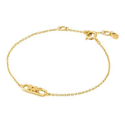 Bracciale link in argento dorato