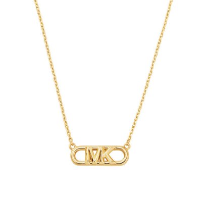 Girocollo link in argento dorato