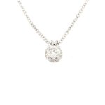 Girocollo punto luce con contorno 0,51 ct - Foto 2