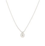 Girocollo punto luce con contorno 0,51 ct - Foto 1