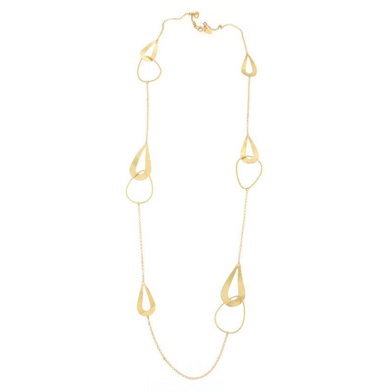 Collana gocce in oro giallo