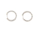 Orecchini a cerchio con brillanti 0,18 ct - Foto 3