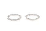 Orecchini a cerchio con brillanti 0,18 ct - Foto 4