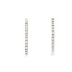 Orecchini a cerchio con brillanti 0,18 ct - Foto 2