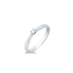 Anello solitario fiocco 0,06 ct - Foto 1