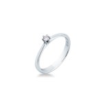 Anello solitario 6 punte 0,08ct - Foto 1