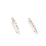 Orecchini a cerchio con brillanti 0,06 ct - Foto 5