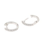 Orecchini a cerchio con brillanti 0,06 ct - Foto 4