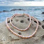 Collana lunga con perle fresh rosa in gradazione - Foto 2