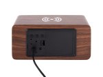 Sveglia led con carica telefono black wood - Foto 4
