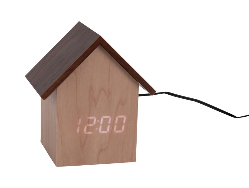 Sveglia cucù led wood