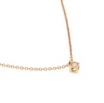 Girocollo cube in oro rosa e brillante 0,05 ct - Foto 2