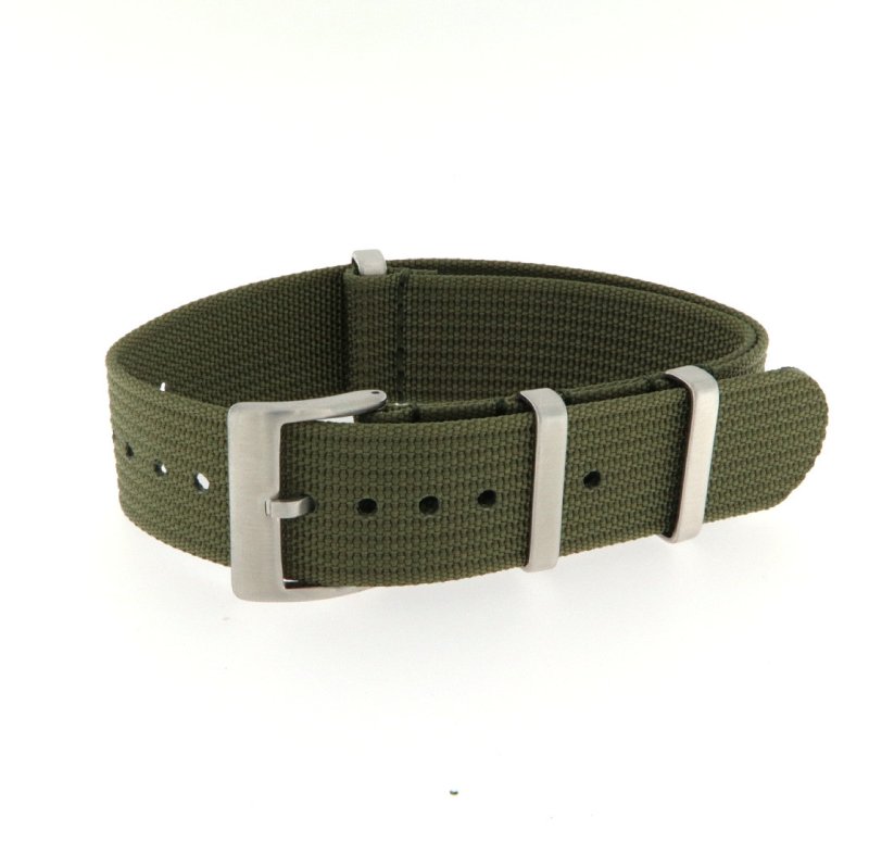Cinturino nato metal in nylon verdone