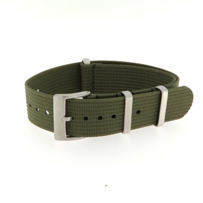 Cinturino nato metal in nylon verdone