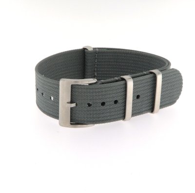 Cinturino nato metal in nylon grigio