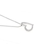 Girocollo con cuore forato 0,13 ct - Foto 3