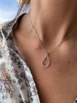 Girocollo a goccia con brillanti 0,26 ct - Foto 2