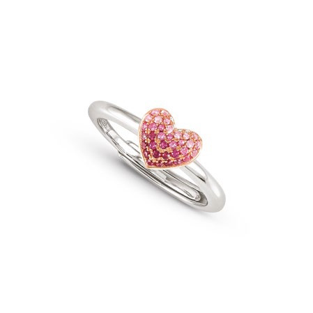 Anello crysalis con cuoricino st