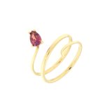 Anello snake in oro giallo - Foto 1