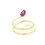Anello snake in oro giallo - Foto 2