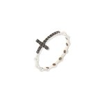 Fedina con croce di brillanti black 0,11 ct - Foto 2