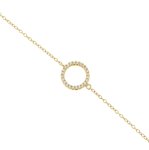 Bracciale cerchio della vita in oro giallo e zirconi - Foto 2