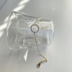 Bracciale cerchio della vita in oro giallo e zirconi - Foto 3