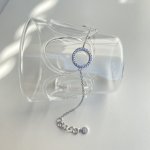 Bracciale cerchio della vita in oro bianco e zirconi - Foto 3