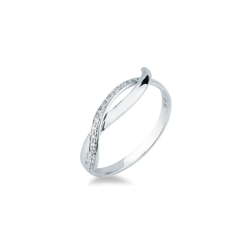Anello fantasia con brillanti 0,04 ct