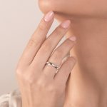 Anello fantasia con brillanti 0,04 ct - Foto 2