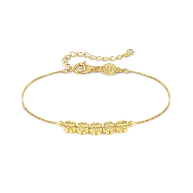Bracciale armonica 5 quadrifogli gt