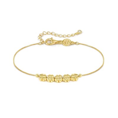Bracciale armonica 5 quadrifogli gt