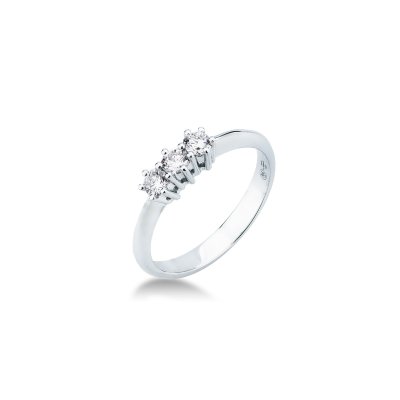 Anello trilogy 6 punte 0,32 ct