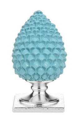 Pigna turchese base argento 19 cm